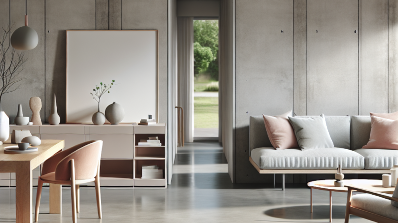 Betonlook vloeren en Scandinavisch design voor een moderne uitstraling