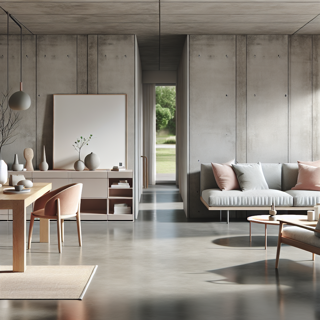 Betonlook vloeren en Scandinavisch design voor een moderne uitstraling