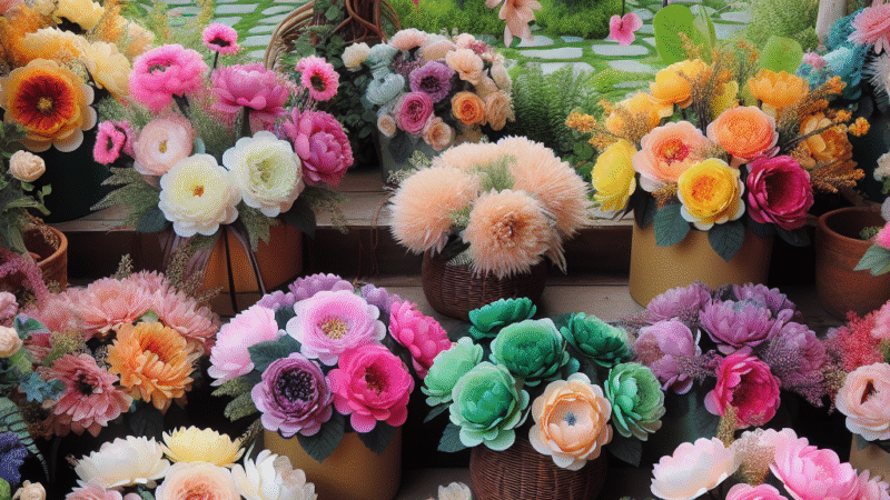 De Populaire Kleurenschema’s voor Zijden Bloemen in de Tuin