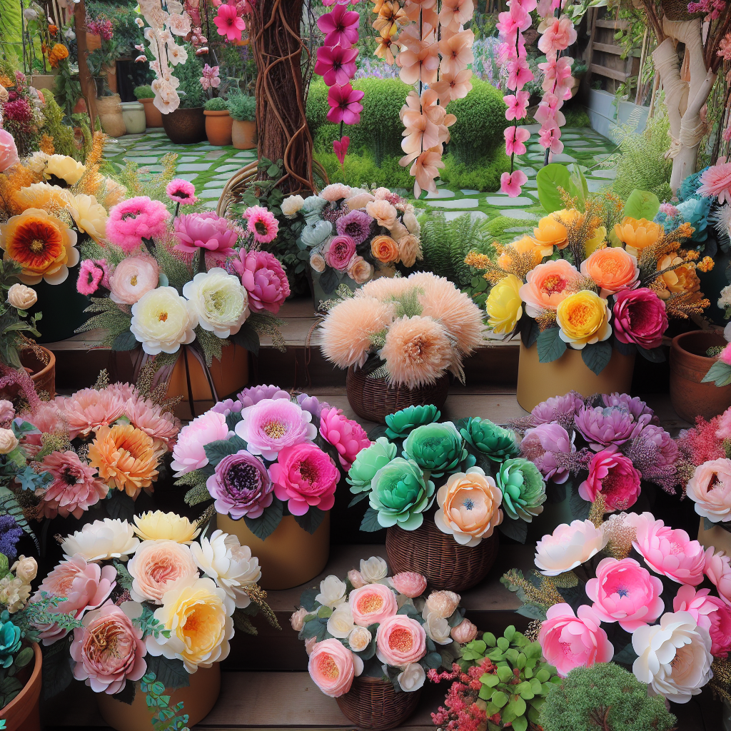 De Populaire Kleurenschema’s voor Zijden Bloemen in de Tuin