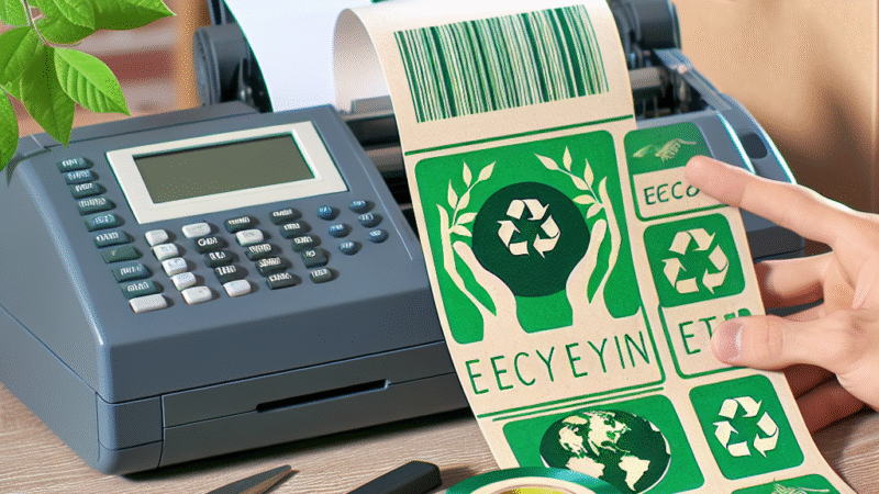 Duurzame Etikettenprinters Voor Milieuverantwoord Afdrukken
